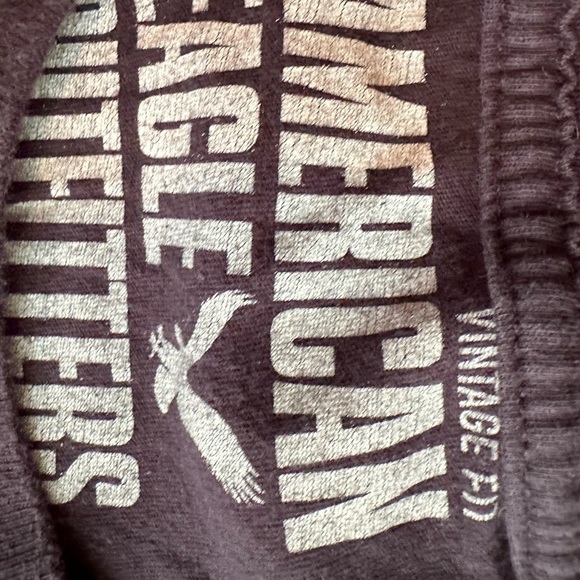 American Eagle men’s vintage fit Tshirt in blue with logo on front size small - Picture 4 of 4